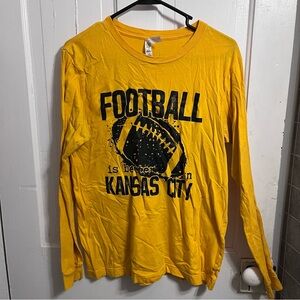 ⚡️ Yellow Kansas City Chiefs long sleeve top